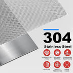304 Stainless Steel Mesh, 47in x 10ft, 20 Mesh, Sturdy Metal Screen Roll - Image 2