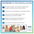 16x25x3 Air Filter MERV 11 TRION Air Bear Pleated HVAC Air Filter Replacement - Image 7