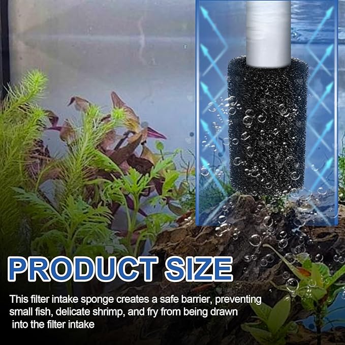 Pre Filter Sponge for Aquarium Shrimp Fry Fish Tank Filter Intake for Marina S10 - Image 4