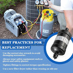 BOJACK Single Flow Refrigerant Filter Dryer Liquid Line SDML-083S 3/8" Sweat - Image 3