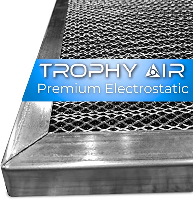 Washable Electrostatic HVAC Furnace Air Filter, Lasts a Lifetime, 6 Stage by TrophyAir