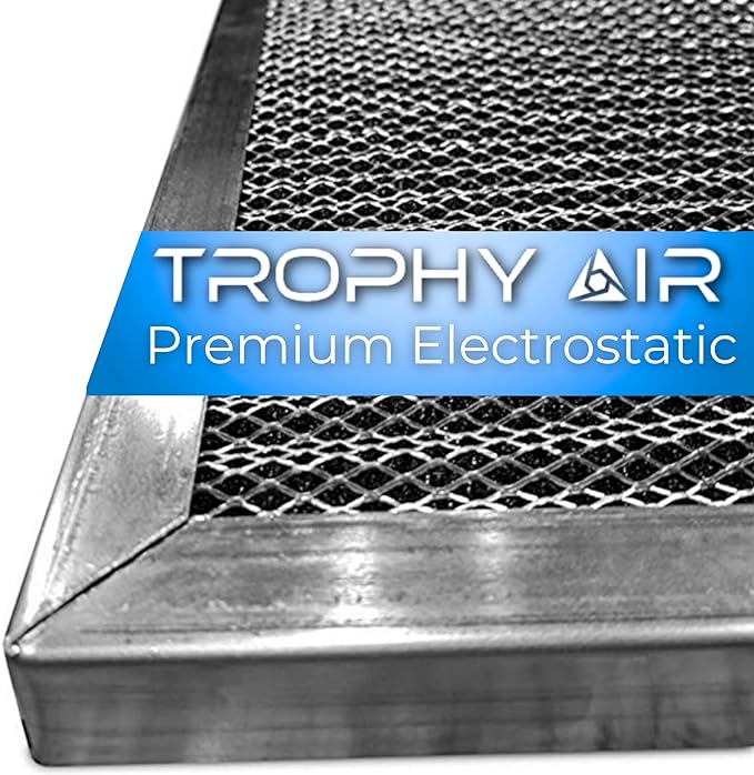Washable Electrostatic HVAC Furnace Air Filter, Lasts a Lifetime, 6 Stage by TrophyAir