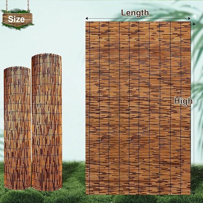Fence Privacy Screen Natural Reed Fencing Decorative Fence - Image 7