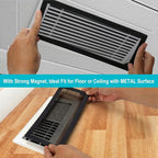 Magnetic Floor Register Vent Covers, 6 x 12 Inch Air Vent Filter Mesh, Sticky - Image 4