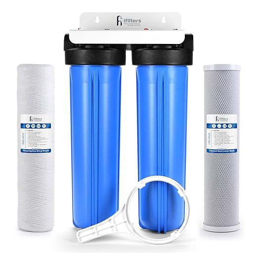 Whole House Filtration System 20" Dual Stage Commercial Grade Sediment Chlorine by iFilters