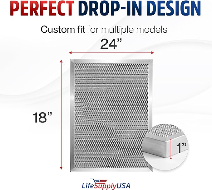 18x24x1 Electrostatic Air Filter, MERV 8, Reusable Furnace AC/HVAC Filter - Image 6