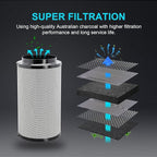 iPower 4" Air Carbon Filter for Inline Duct Fan, Intake and Exhaust Fans - Image 4