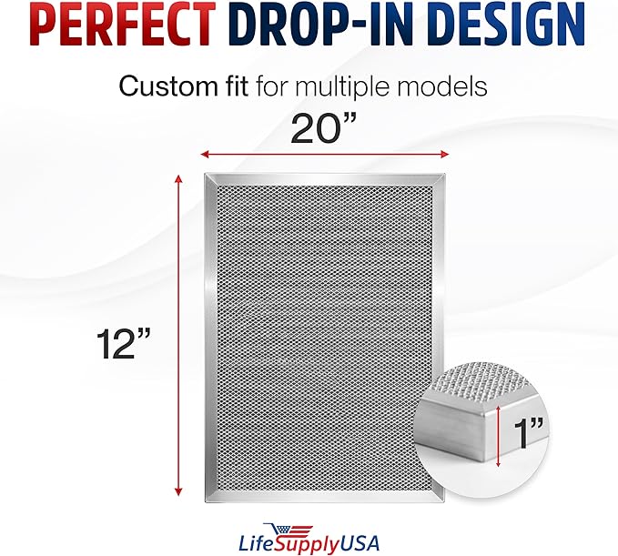 12x20x1 Electrostatic Air Filter, MERV 8, Reusable Furnace AC/HVAC Filter - Image 6