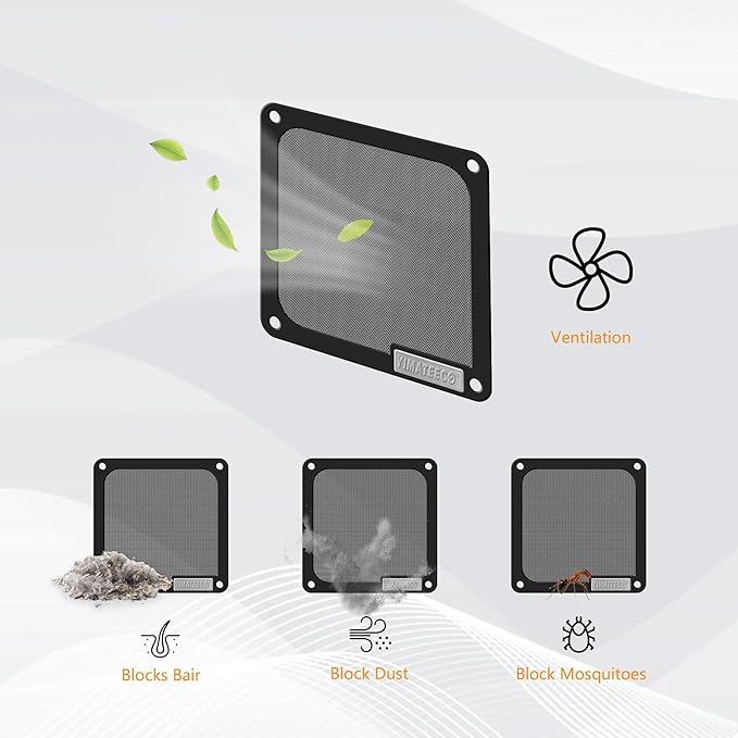 120mm Dust Filter PC for Computer Cooler Fan/PSU/Routers PVC 50 Mesh, Computer - Image 3