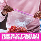 Ziploc Gallon Food Storage Bags, Stand-Up Bottom - Image 7