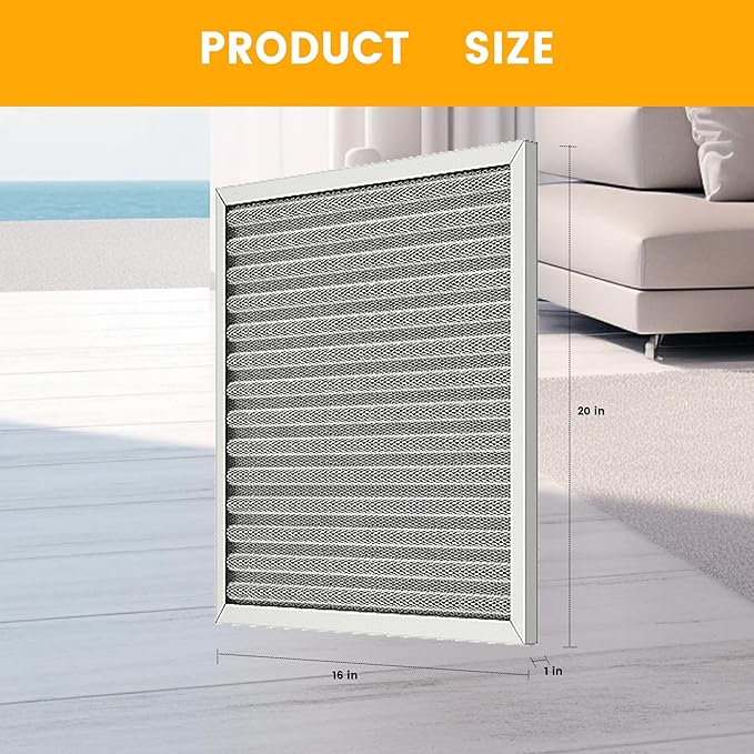 16x20x1 HVAC Furnace Air Filter, Lasts a Lifetime, Merv 8, the Last HVAC Filter - Image 5