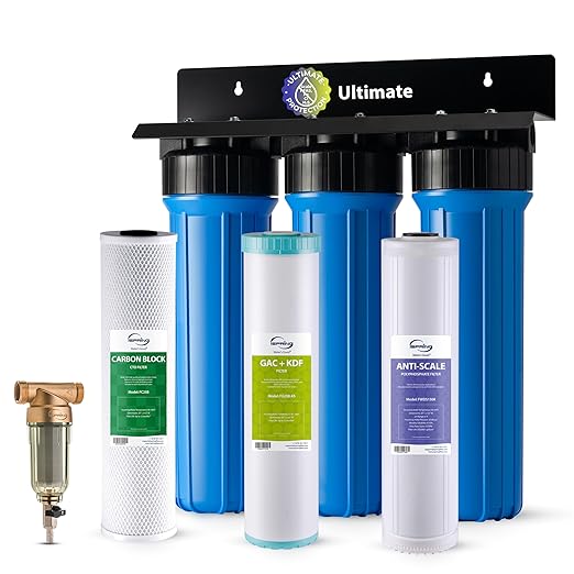 iSpring Whole House Water Filter System w/Spin Down Sediment Filter, by iSpring