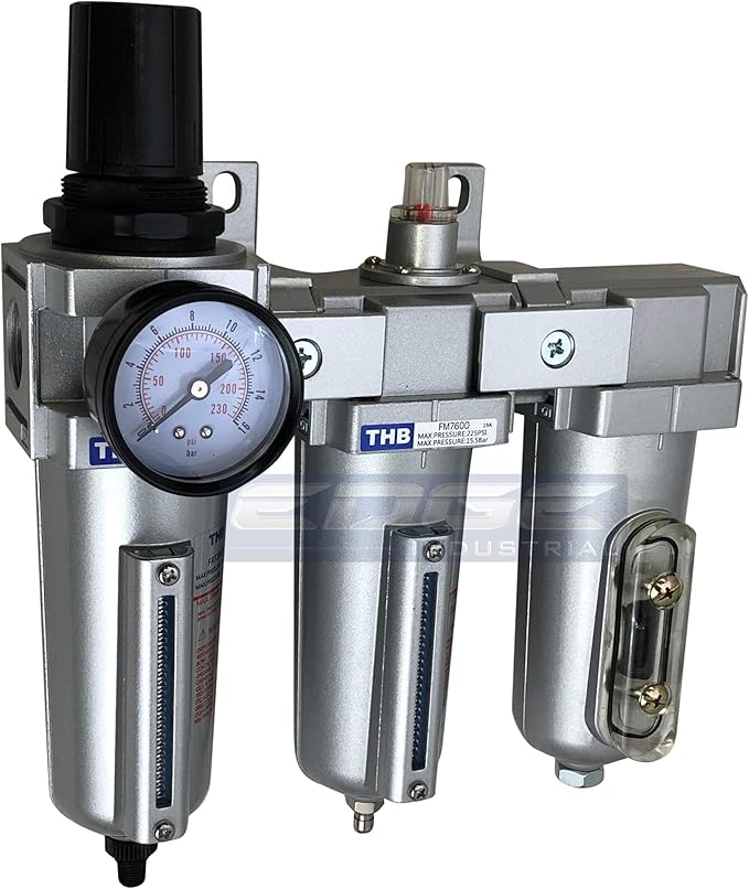 3 STAGE, HEAVY DUTY INDUSTRIAL GRADE FILTER REGULATOR COALESCING DESICCANT - Image 2