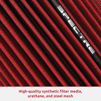 Spectre Universal Clamp-On Air Filter: High Performance, Washable Filter: Round - Image 6