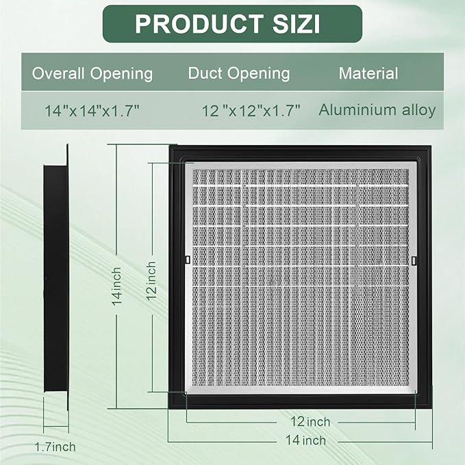 2-Pack 14"x14" Gable Vent - Image 2
