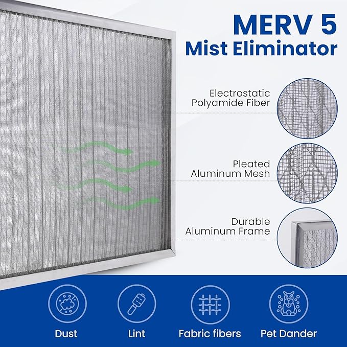 McPherson Reusable Air Filter 14x20x1 | Washable MERV 8 | Made in USA Metal - Image 7
