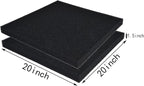 Hipanda 2 Pack Aquarium Bio Filter Sponge Pad 20"x20"x1.5", Bio Filter Media - Image 2