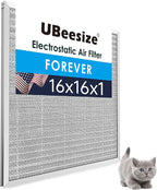 UBeesize 16x16x1 Reusable Electrostatic Air Filter HVAC AC Furnace Filter by UBeesize