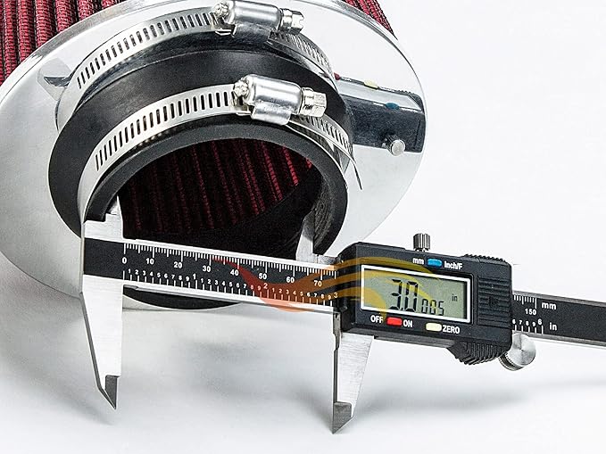 Rtunes Racing Universal Clamp-On Air Filter, Standard Cone, Dry Washable Design - Image 3