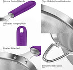 U-Taste Medium Fine Mesh Strainer: 18/8 Stainless Steel 4.73in 30 Mesh Kitchen - Image 6