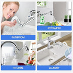 YYKBZ 1440° Rotating Sink Water Filter Faucet Extender Aerator, 2 Mode Swivel - Image 7