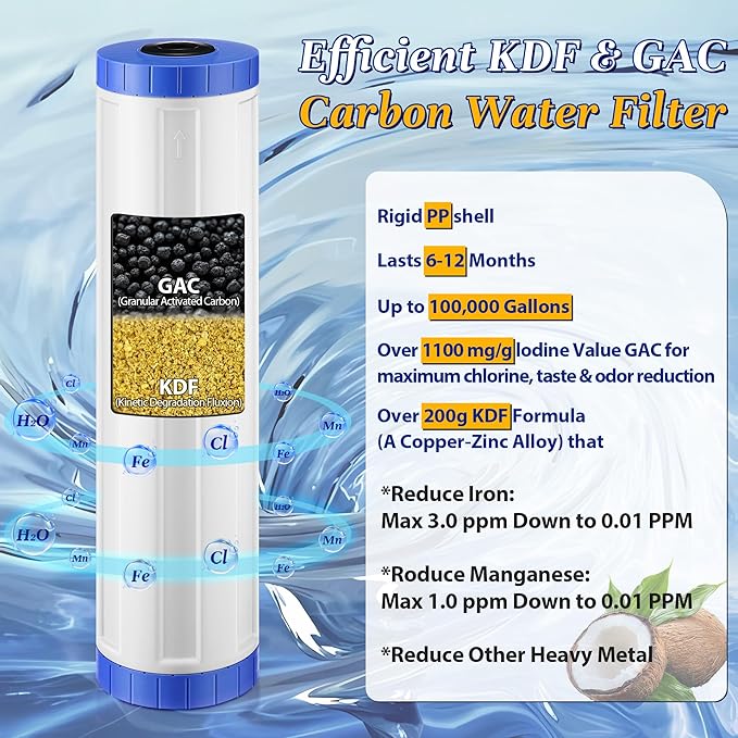 KDF-20BB & GAC Carbon Water Filter - Image 4