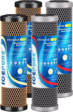 ICEPURE 2.5" x 10" Whole House Water Filter Combo Kit, KDF Filter Cartridge and by ICEPURE