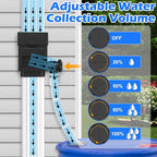 WADEO Rainwater Collection System, Downspout Diverter Fits - Image 2