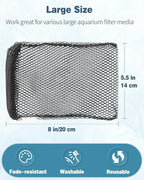 Pawfly 8 Pcs Aquarium Filter Media Bags, Fish Tank Coarse Mesh Bag - Image 3