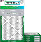 Filterbuy 8x24x1 Air Filter MERV 8 Essential Dust & Allergy Defense, by Filterbuy