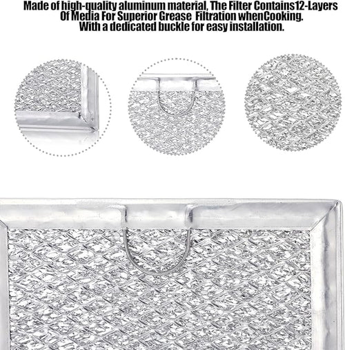 3 Pack Grease Filter & Charcoal Filters Set - Image 2