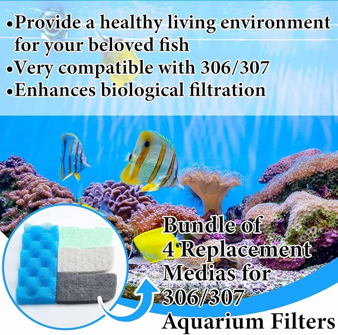 20 Pcs Aquarium Filters Replacement Filter Media Kits Compatible - Image 6