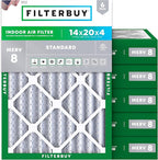 Filterbuy 14x20x4 Air Filter MERV 8 Essential Dust & Allergy Defense, by Filterbuy