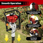 Gas Powered T-Post Driver, 1900W 52CC T Post Pounder Driver Heavy Duty Gasoline - Image 5