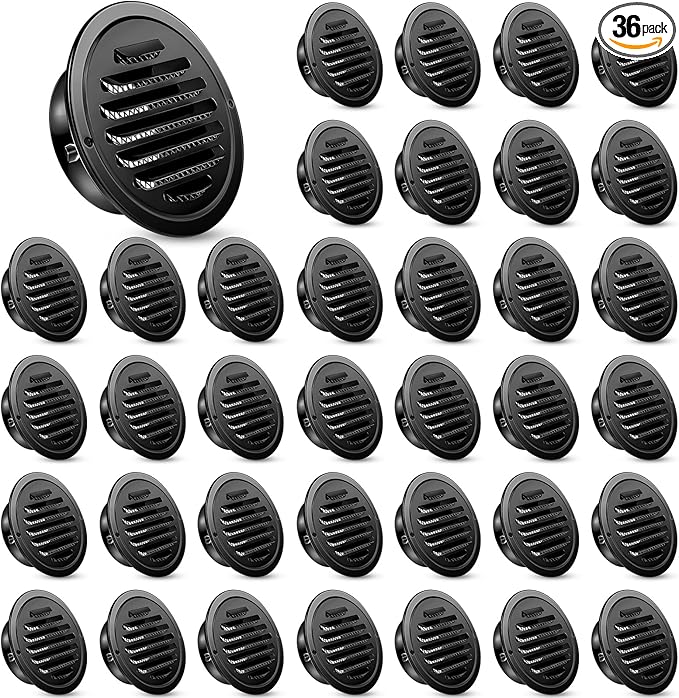 Zonon 36 Pcs Stainless Steel Soffit Vents 4 Inch Round Dryer Vent Cover by Zonon