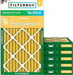 Filterbuy 16x30x2 Air Filter MERV 11 Superior Pet & Allergy Defense, by Filterbuy