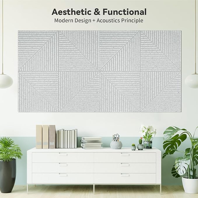 Art3d 6-Pack Self-Adhesive Acoustic Wall Panels - Image 6