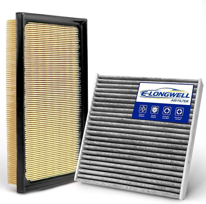 Cabin & Engine Air Filter Kit for Camry Hybrid 2018-2025, RAV4 Hybrid 2019-2025 by E-LONGWELL