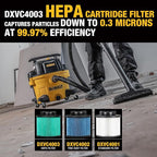DEWALT Shop Vac Filter, HEPA Vacuum Filter Replacement DXVC4003, Shopvac Filter - Image 2
