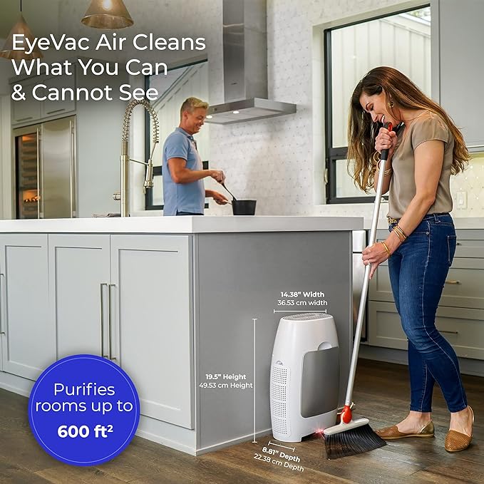 EyeVac Air 2-in-1 HEPA Air Purifier & Touchless Vacuum Automatic Dustpan - Image 3