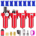 TAILONZ PNEUMATIC 0-150PSI 3/8 Inch NPT Red Industrial Grade 4 Stage Air Drying by TAILONZPNEUMATIC