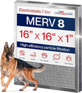 16x16x1 Electrostatic Air Filter, MERV 8, Reusable Furnace AC/HVAC Filter by LifeSupplyUSA