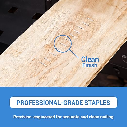 meite T-50 Heavy Duty Staples, 1/4 Inch Galvanized T-50 Staples - Image 6