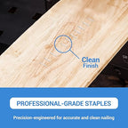meite T-50 Staple Gun Staples, 5/16 Inch Heavy Duty Staples, Galvanized 20 - Image 6