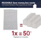 18x24x1 Air Filter, Washable & Reusable Aluminum AC/HVAC Furnace Electrostatic - Image 2