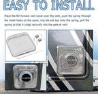 4.64×4.64 Inch RV Vent Cover Stainless Steel, RV Furnace Vent Screen & - Image 4