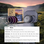 Kase 82mm KW Revolution Plus Master Kit, Includes CPL, ND8/64/1000, Inlaid Ring - Image 9