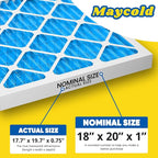 Maycold 18x20x1 MERV 11 Furnace Air Filter, High-Performance HVAC AC Filters - Image 3