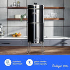 Culligan MaxClear 3 Gallon Gravity Water Filter System, Brushed Stainless-Steel - Image 2