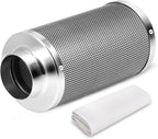 iPower 4'' Air Carbon Australia Virgin Charcoal, Pre-Filter Included Reversible by iPower